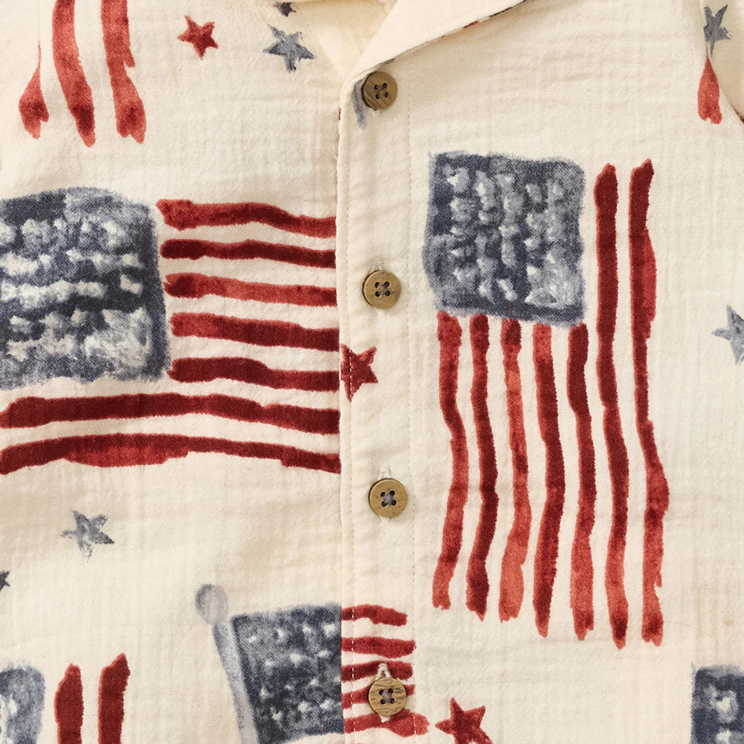American Flag Romper