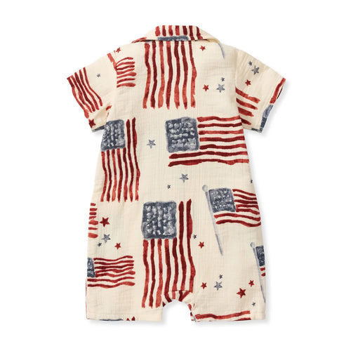 American Flag Romper