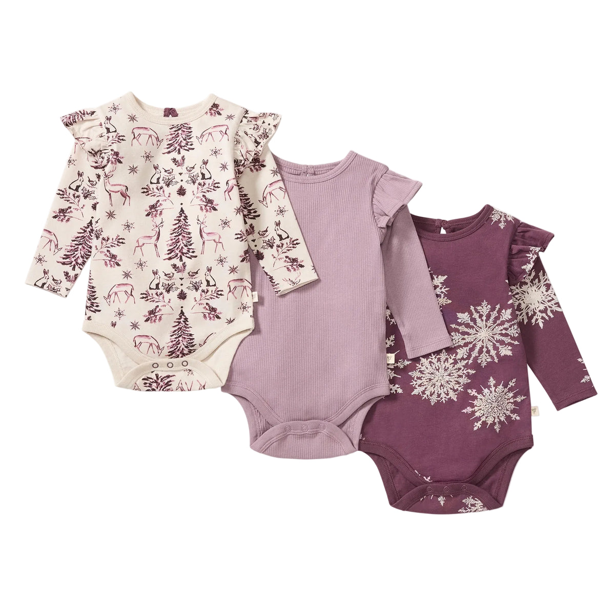 3 Pack Winter Bodysuits