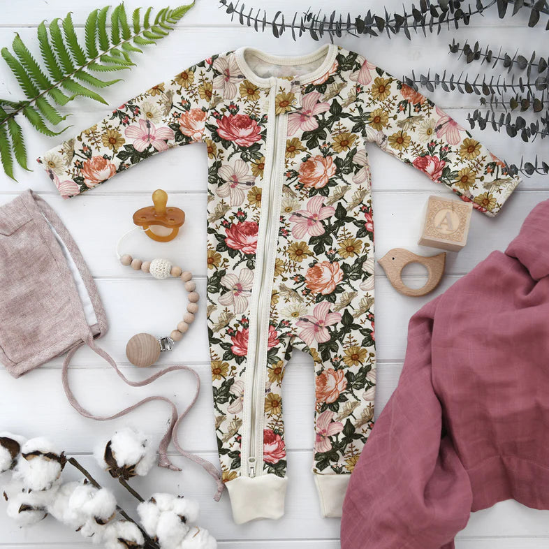 Pearl Zipper Romper