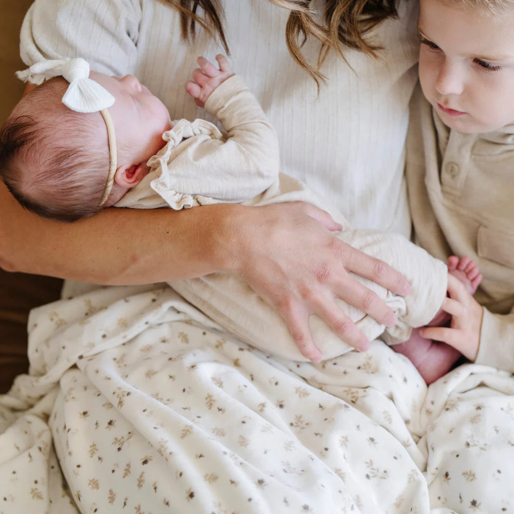 Minky Stretch Receiving Blankets