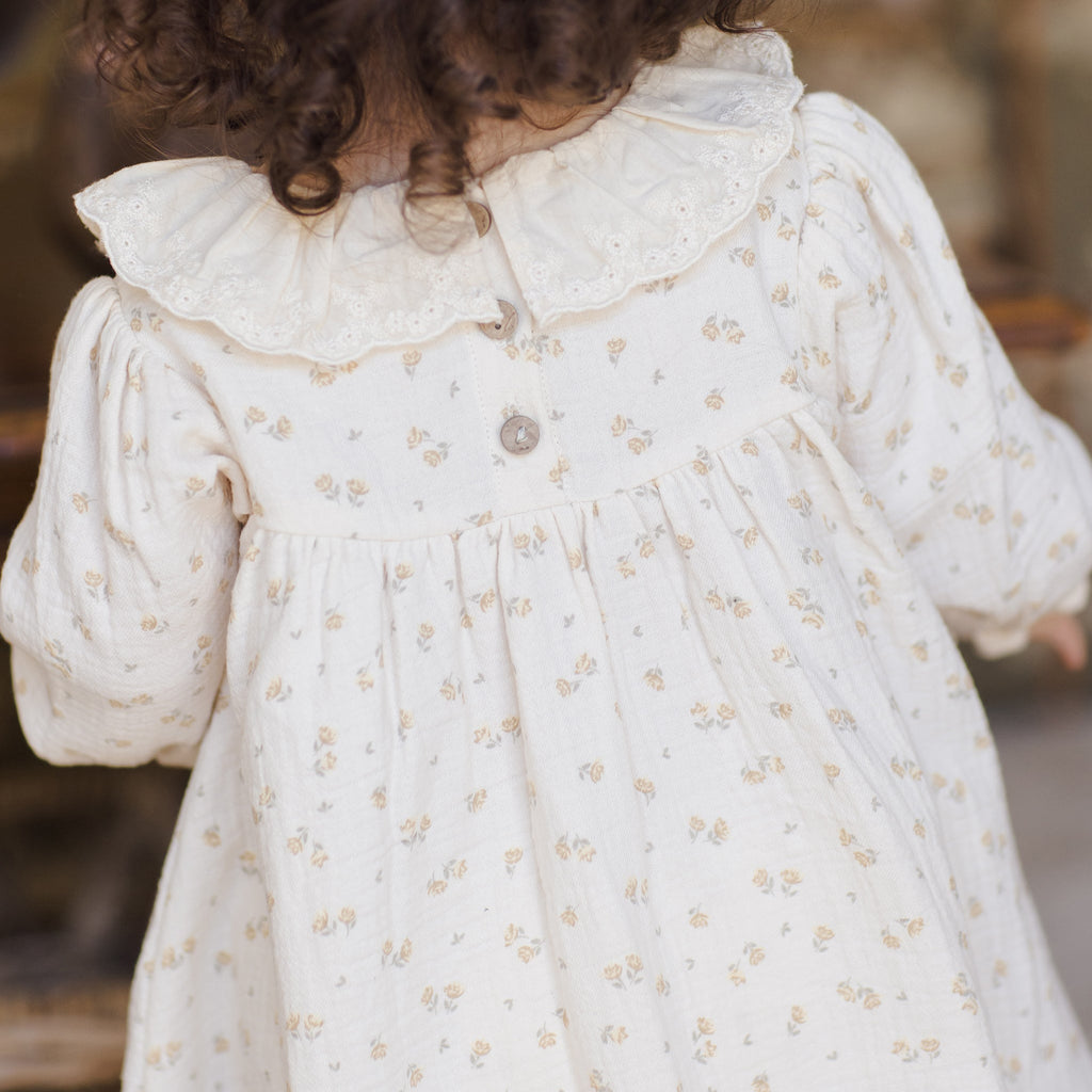 Golden Floral Callie Dress