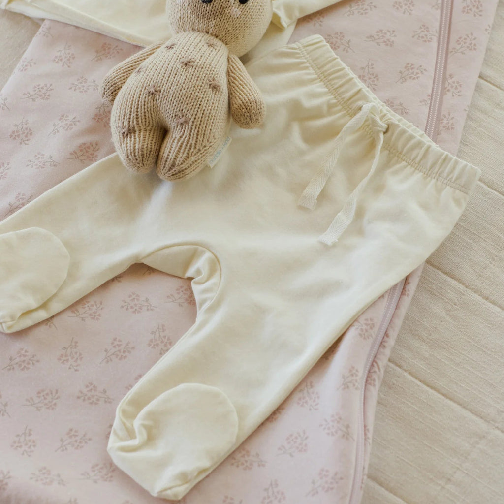 Wrap Top & Footed Pant Set