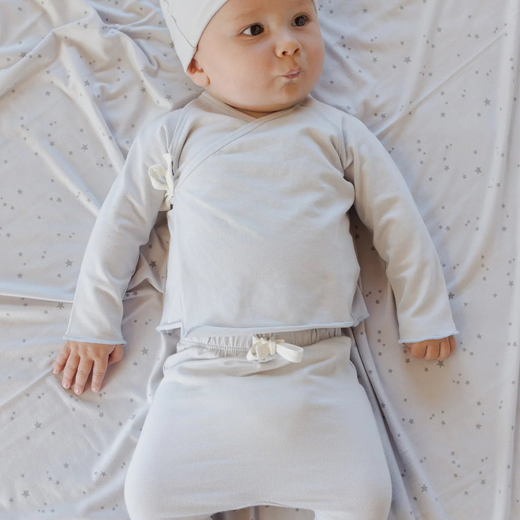 Wrap Top & Footed Pant Set