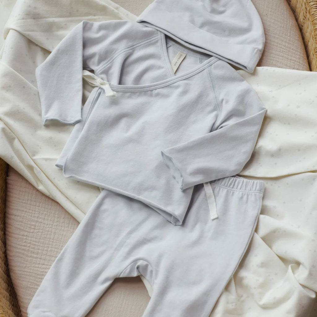 Wrap Top & Footed Pant Set