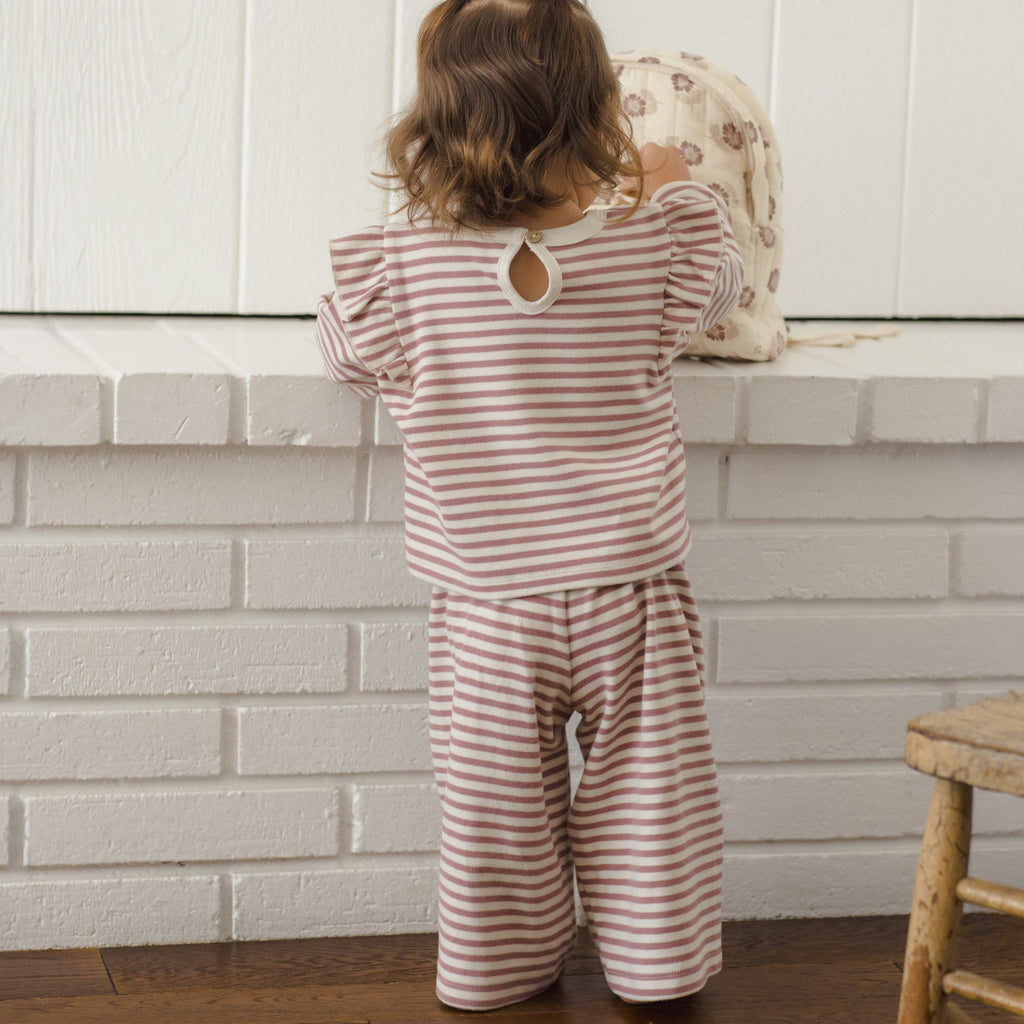 Mulberry Stripe Cozy Set