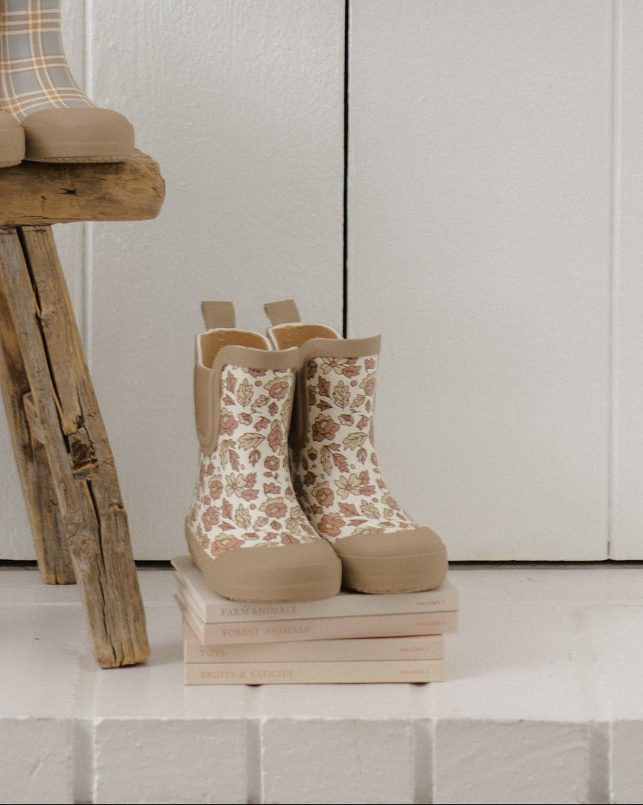 Pink Blossom Rain Boots