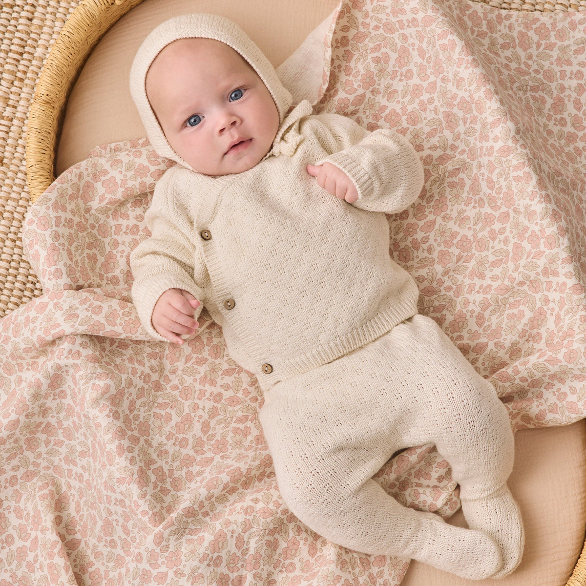 Knit Wrap Top + Pant Set