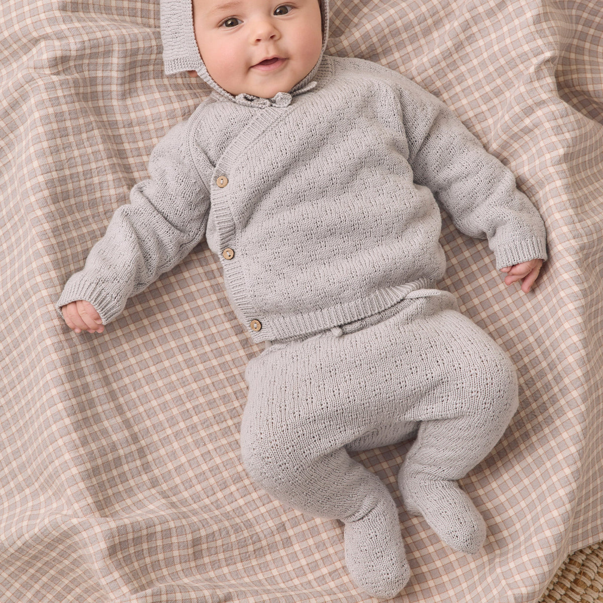 Knit Wrap Top + Pant Set