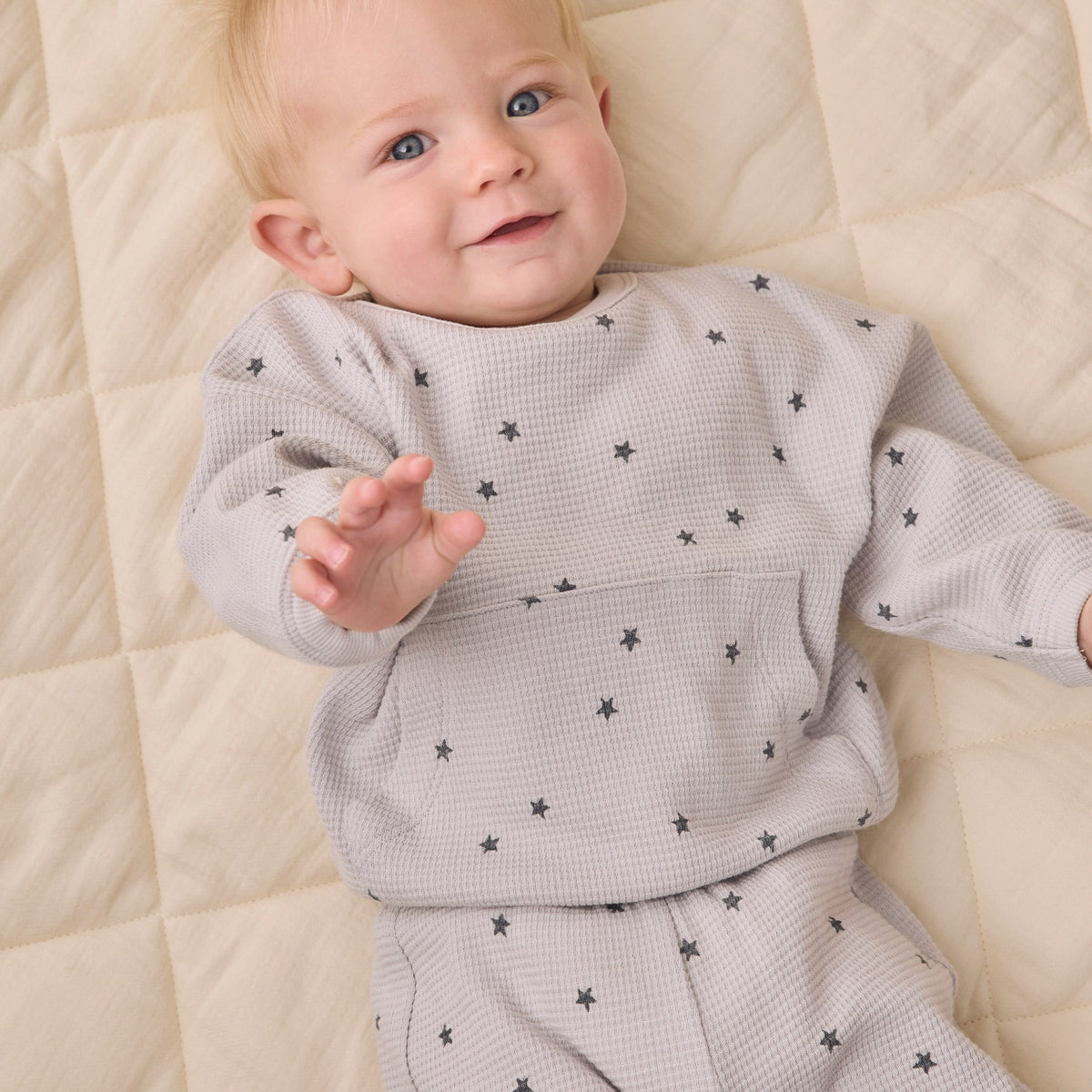 Stars Waffle Slouch Set