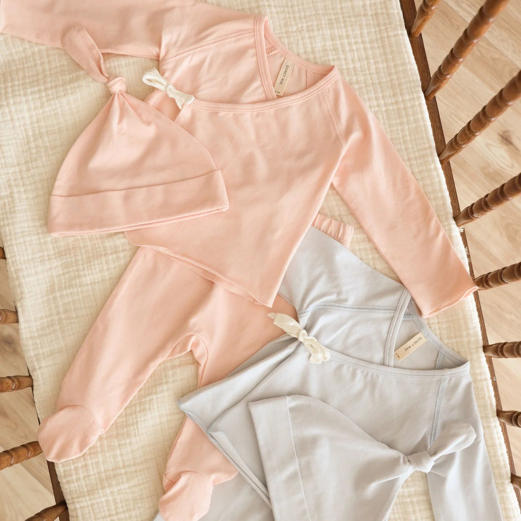 Wrap Top & Footed Pant Set