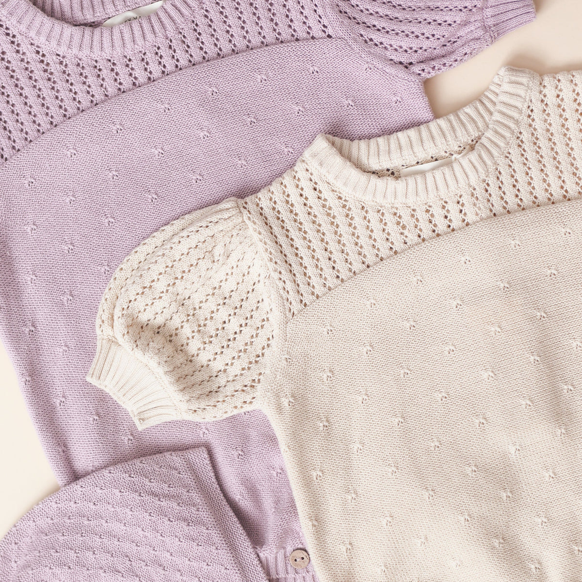 Pointelle Knit Romper