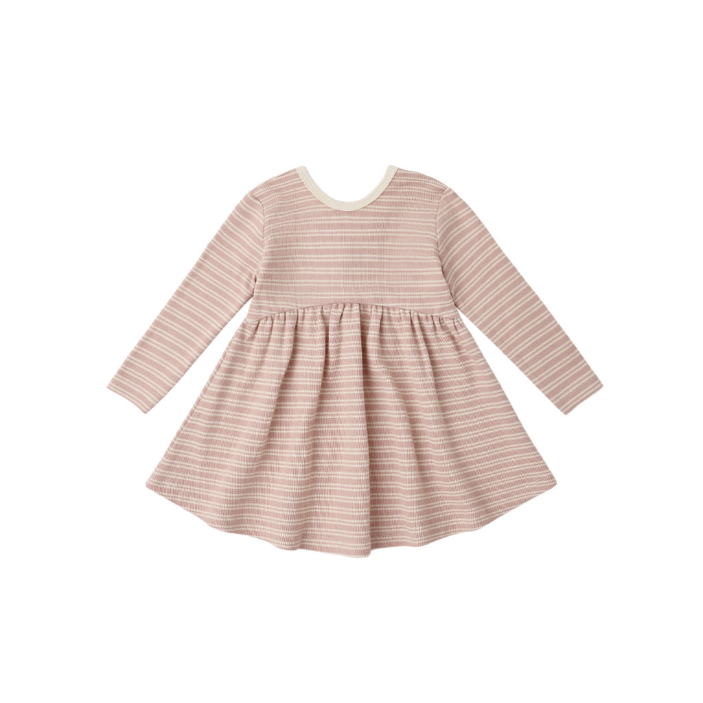 Dusty Rose Ribbed Dress
