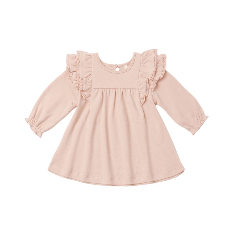 Dusty Rose Flutter Dress