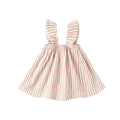 Vintage Stripe Ruffle Dress
