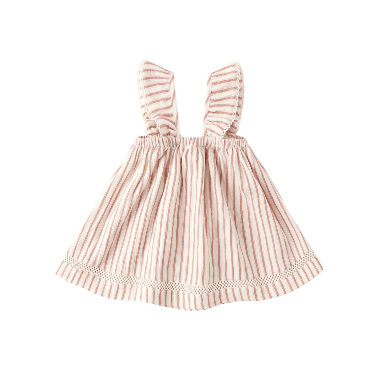 Vintage Stripe Ruffle Dress