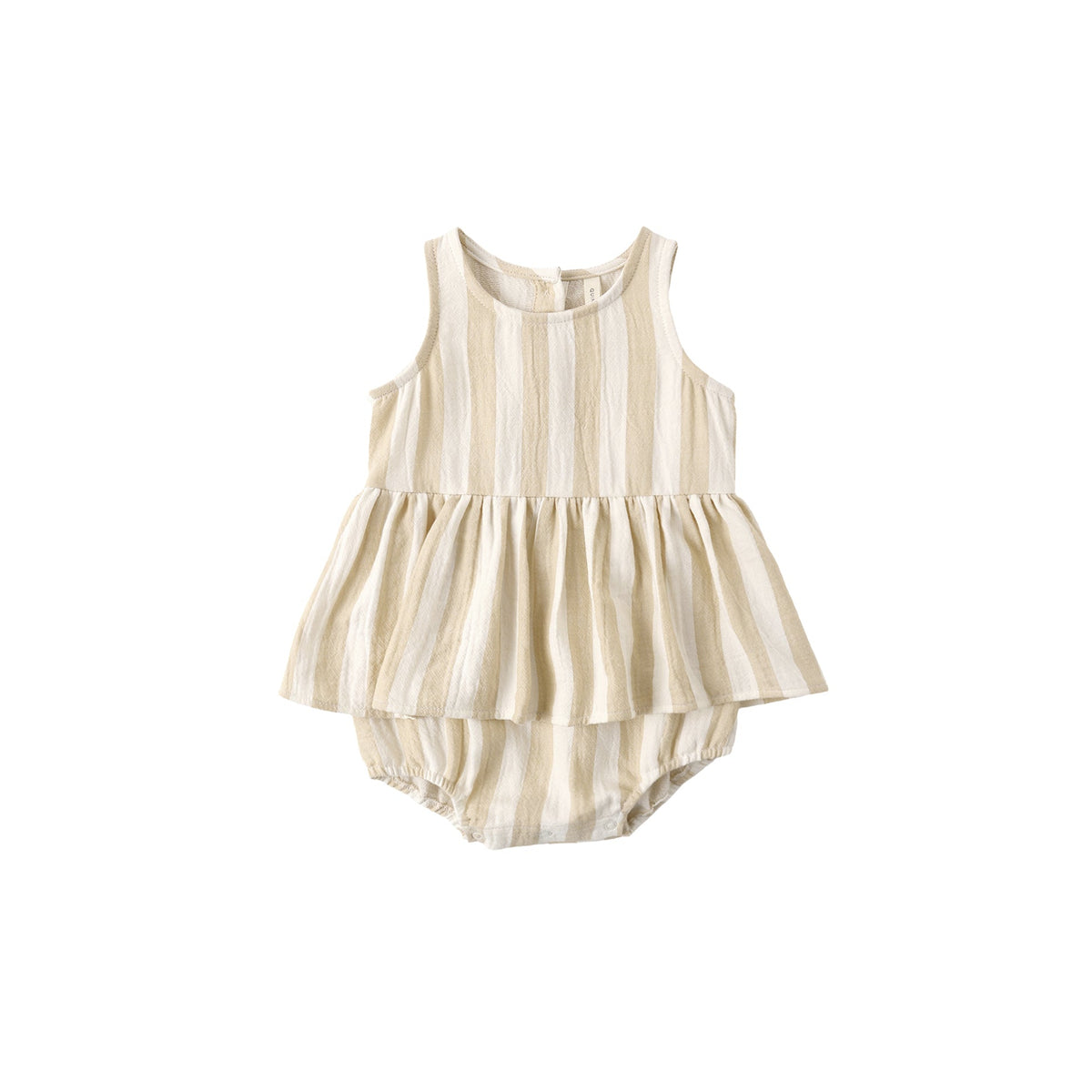 Summer Stripe Skirted Tank Romper