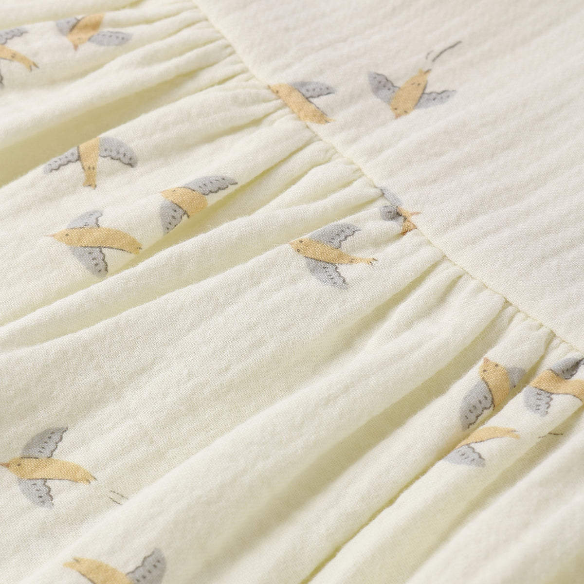 Birds Skirted Tank Romper