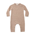 Heathered Almond Knit Jumpsuit