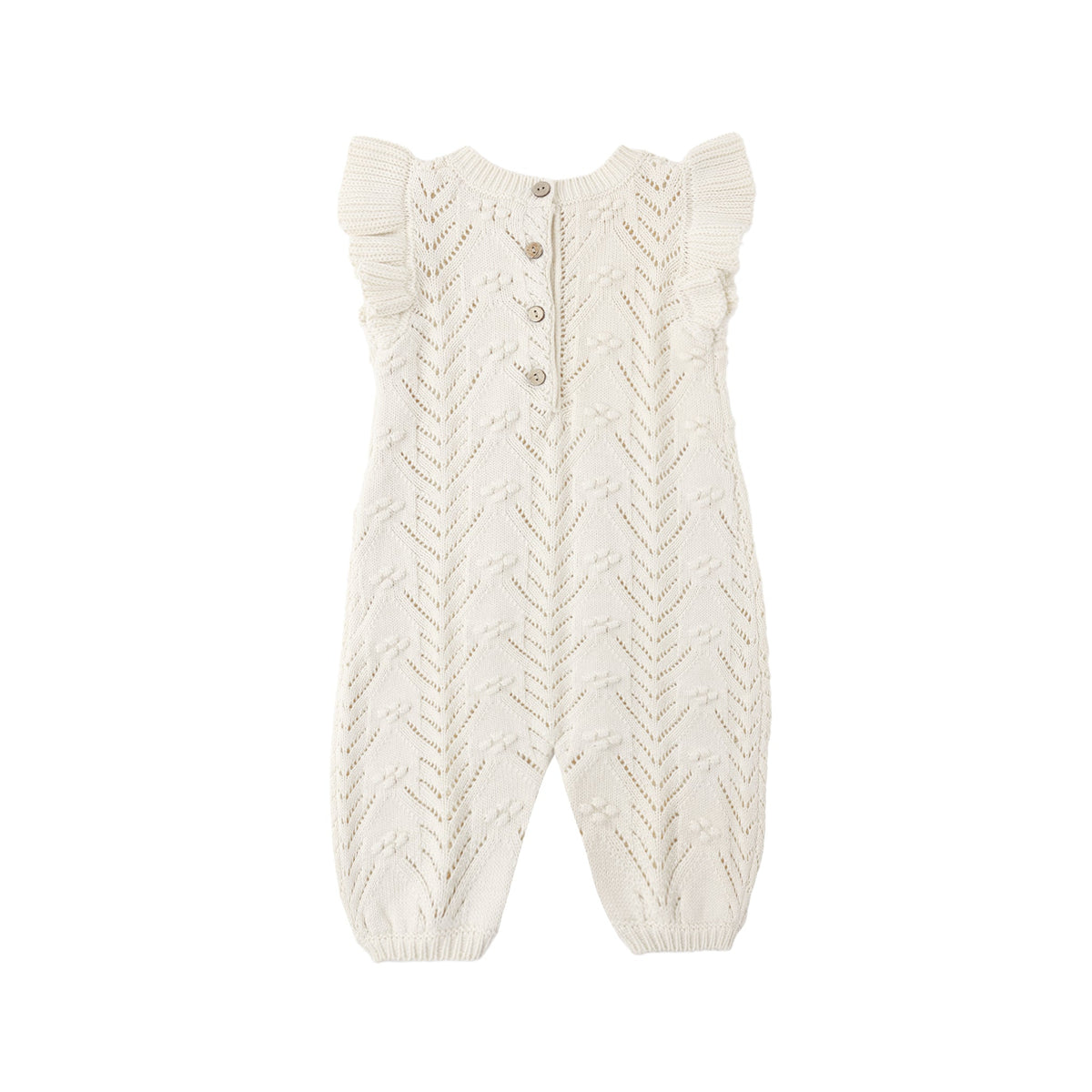 Natural Mira Knit Romper