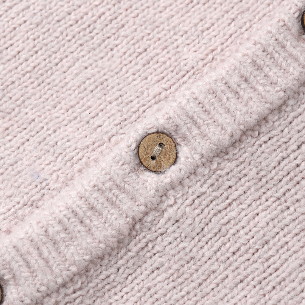Lilac Ruffle Collar Cardigan