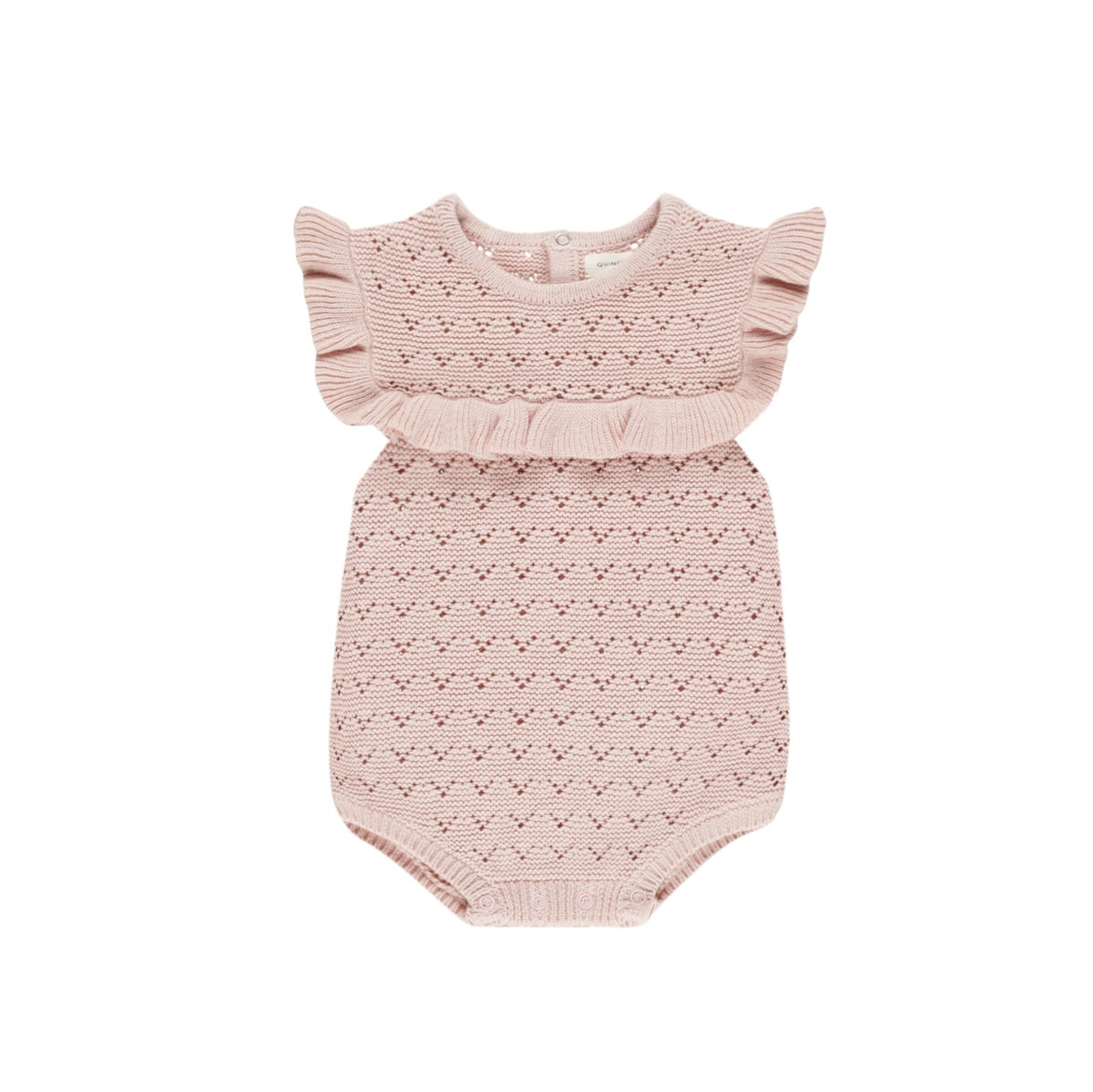Pointelle Ruffle Romper
