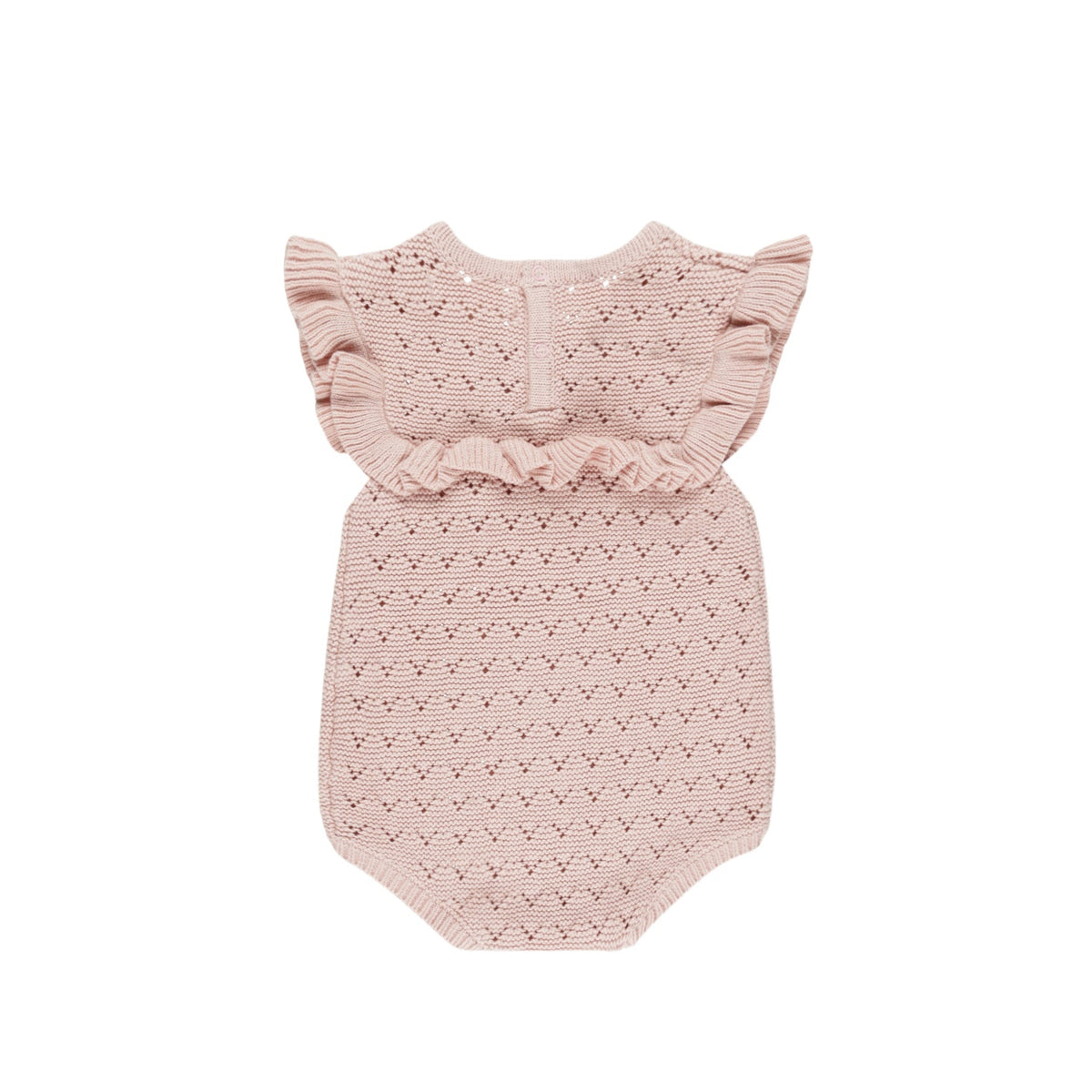 Pointelle Ruffle Romper