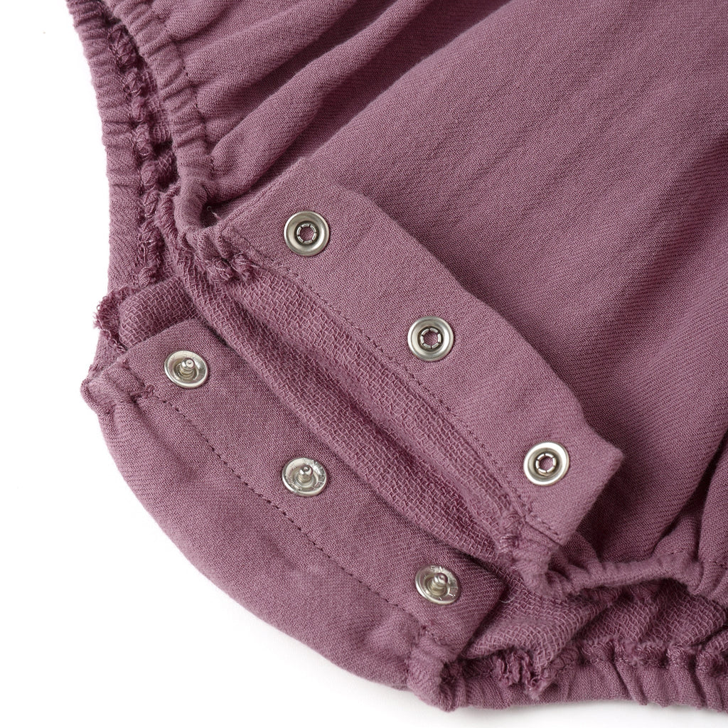 Mulberry Collared Romper