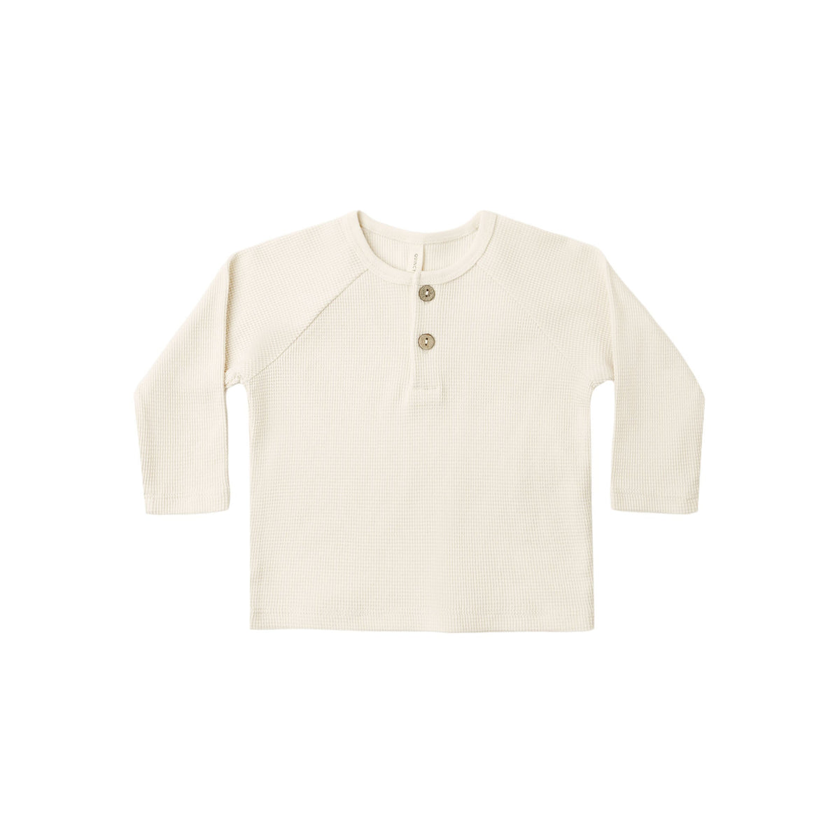 Natural Henley Knit Top