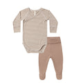 Almond Stripe Bodysuit Set