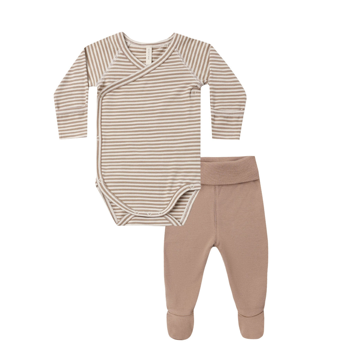 Almond Stripe Bodysuit Set