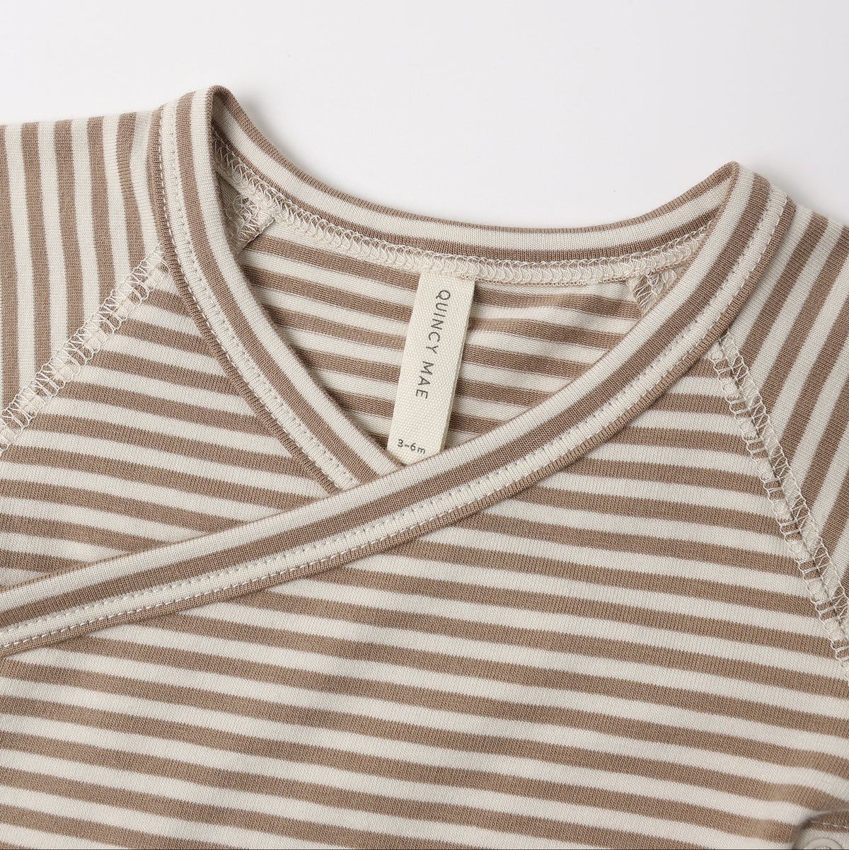 Almond Stripe Bodysuit Set