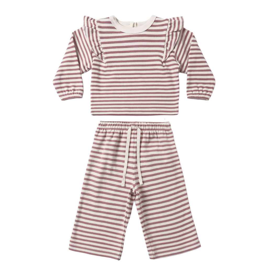 Mulberry Stripe Cozy Set