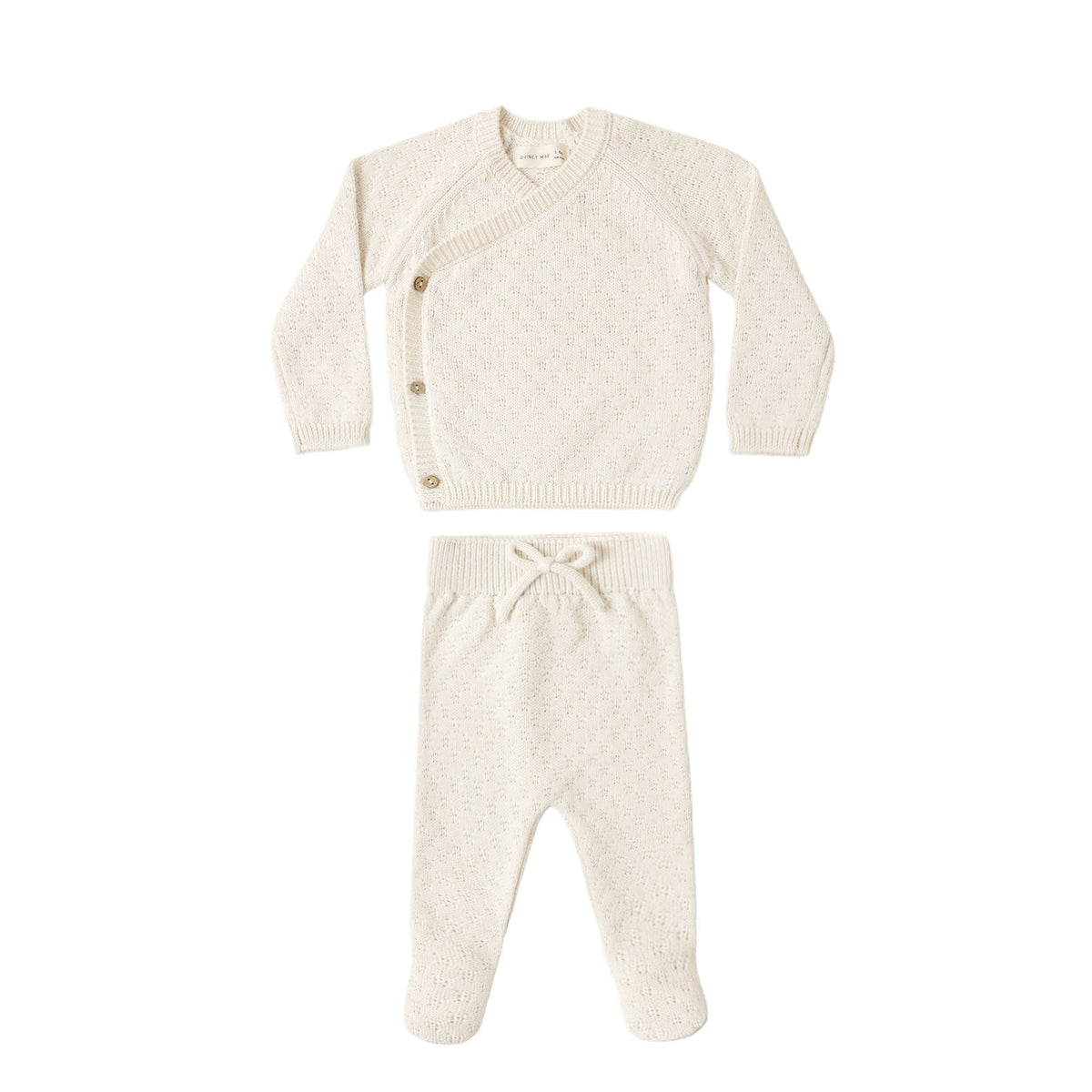 Knit Wrap Top + Pant Set