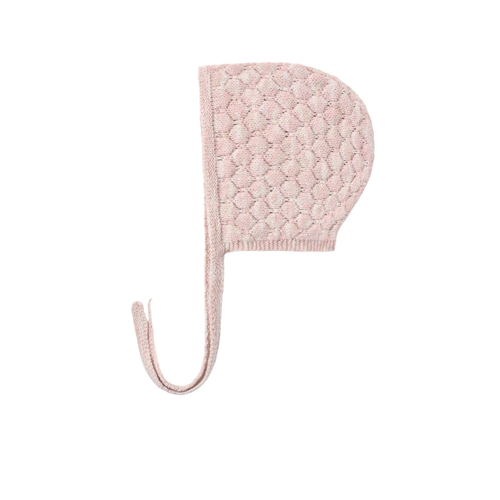 Rose Speckle Knit Bonnet
