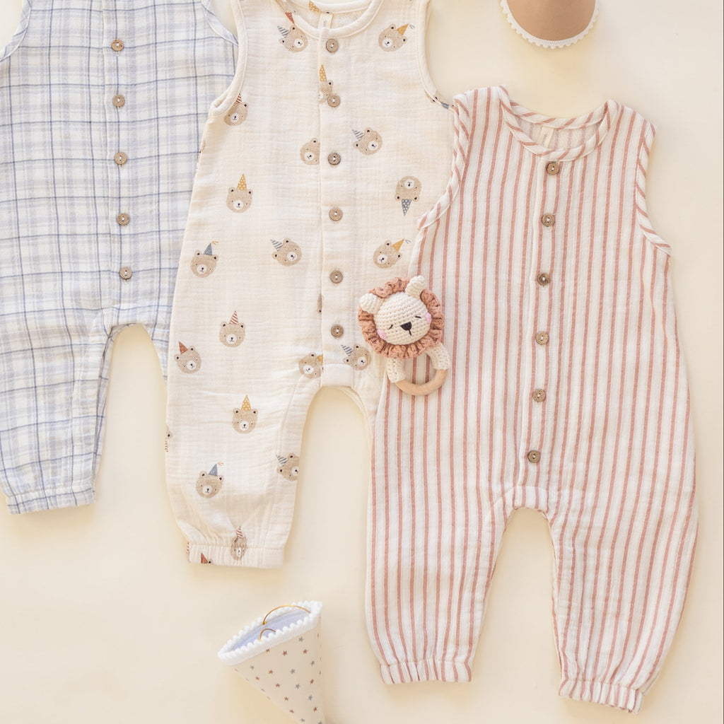 Vintage Stripe Woven Jumpsuit