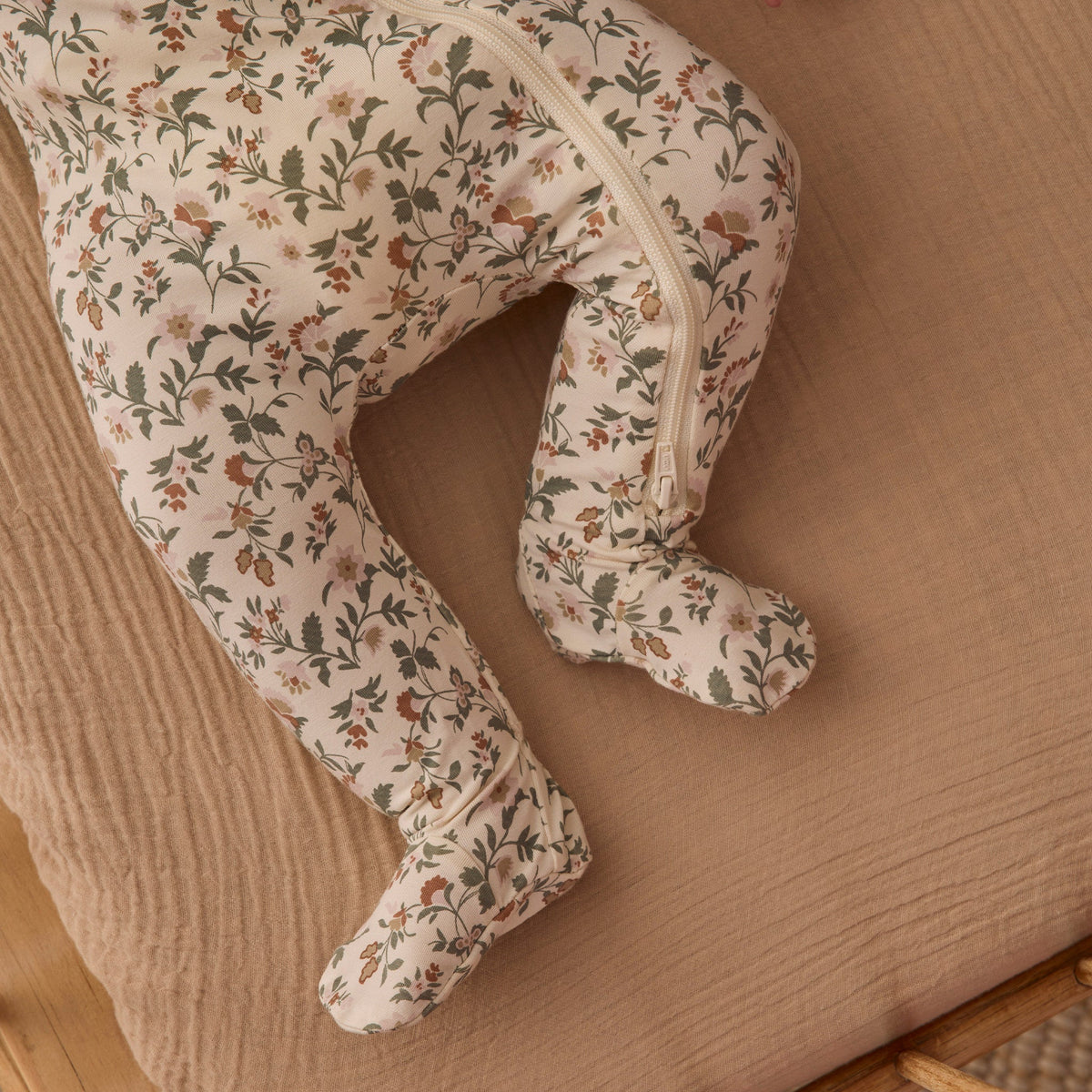 Holiday Floral Footie