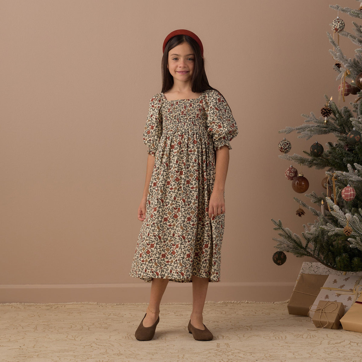 Holiday Floral Adelaide Dress