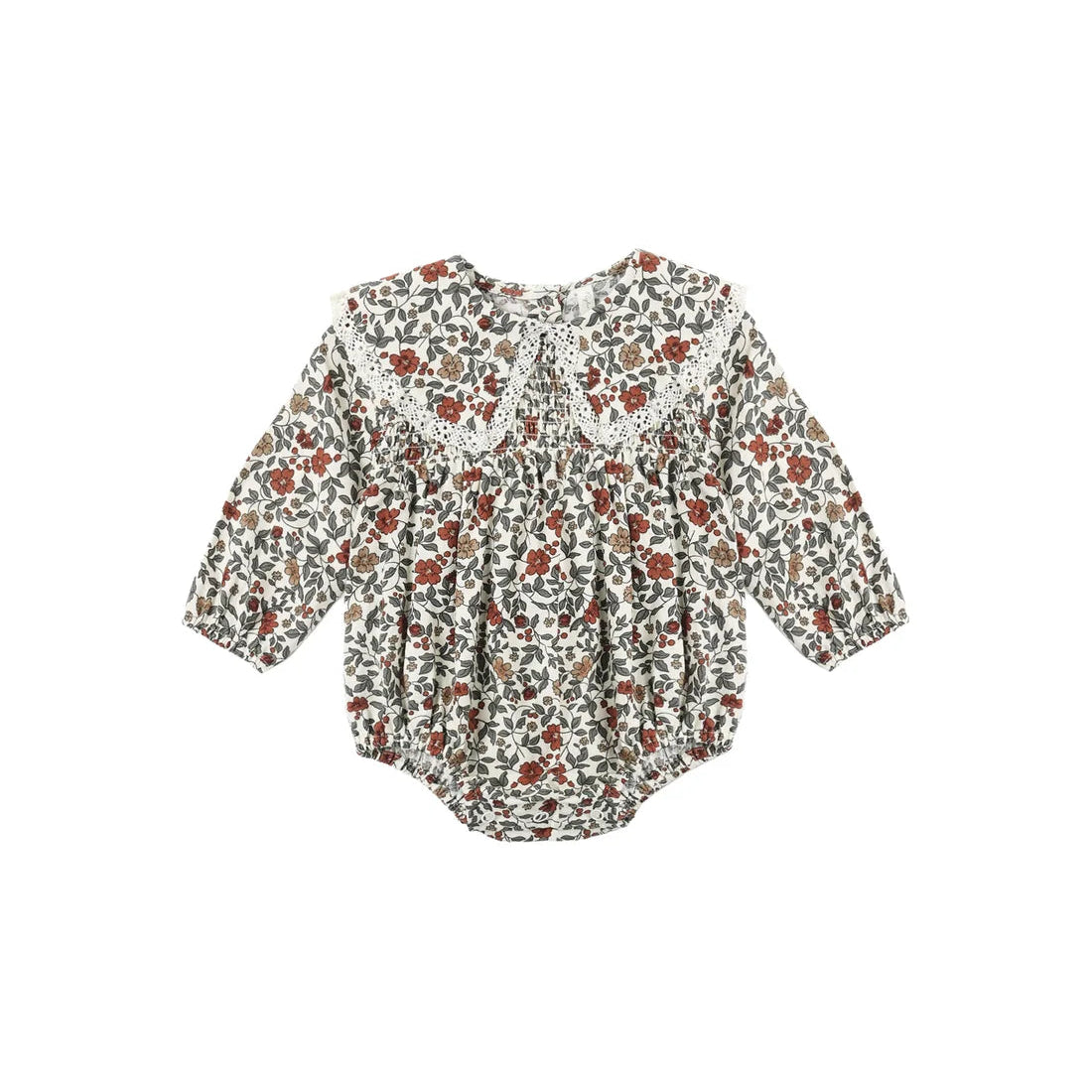 Holiday Floral Fern Romper