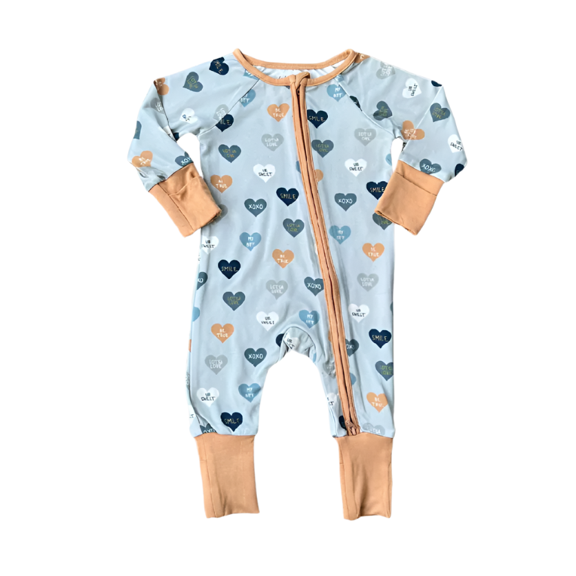 Hearts Footless Romper