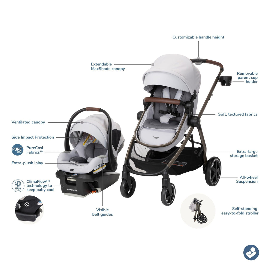 Maxi-Cosi Zelia Luxe+ 5-in-1 Modular Travel System