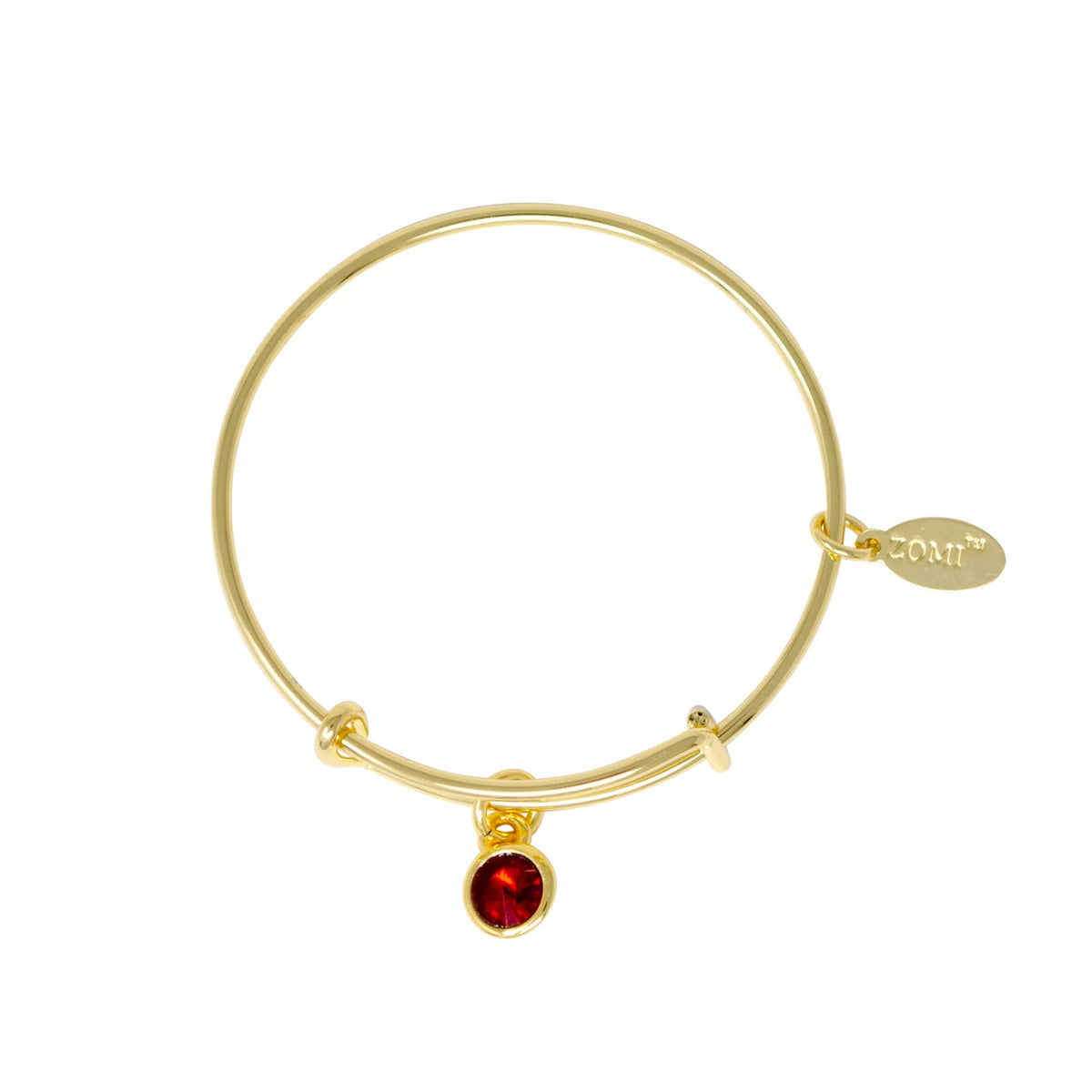 Birthstone Bangle Bracelet