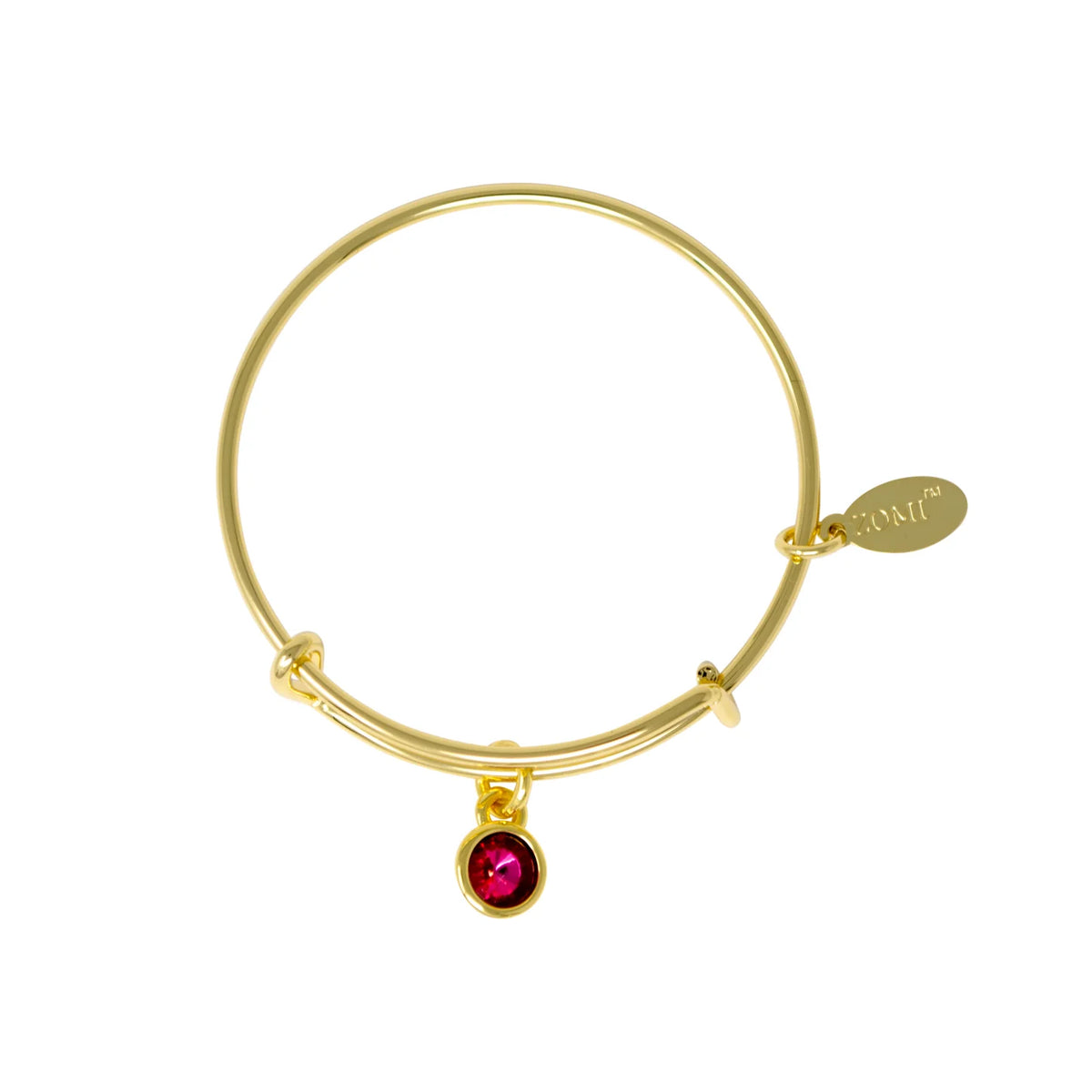 Birthstone Bangle Bracelet