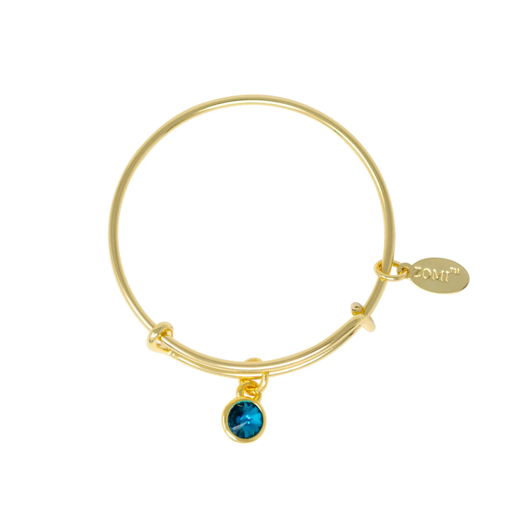 Birthstone Bangle Bracelet