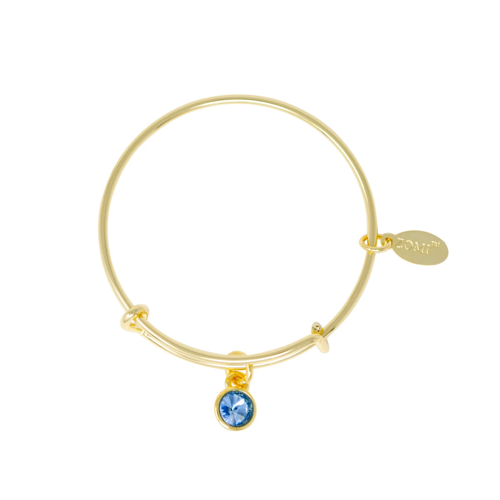 Birthstone Bangle Bracelet