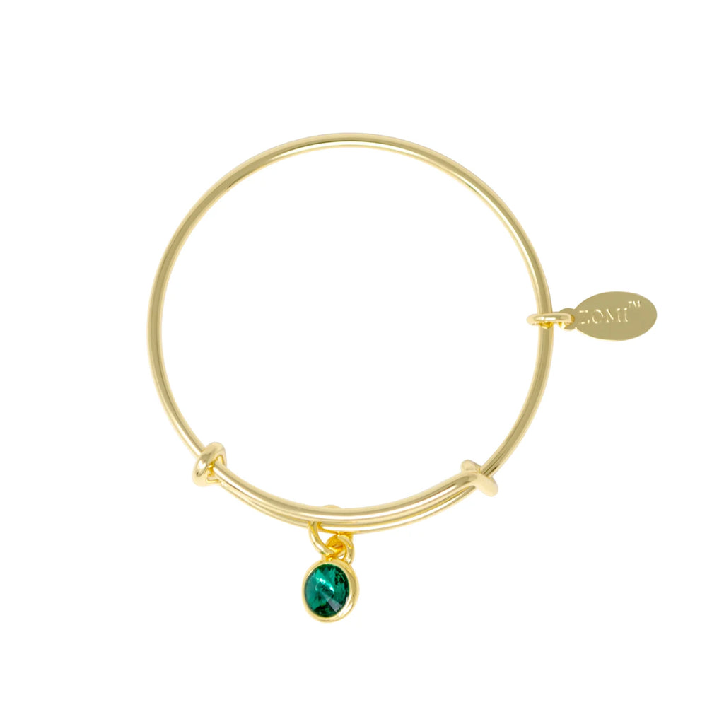 Birthstone Bangle Bracelet