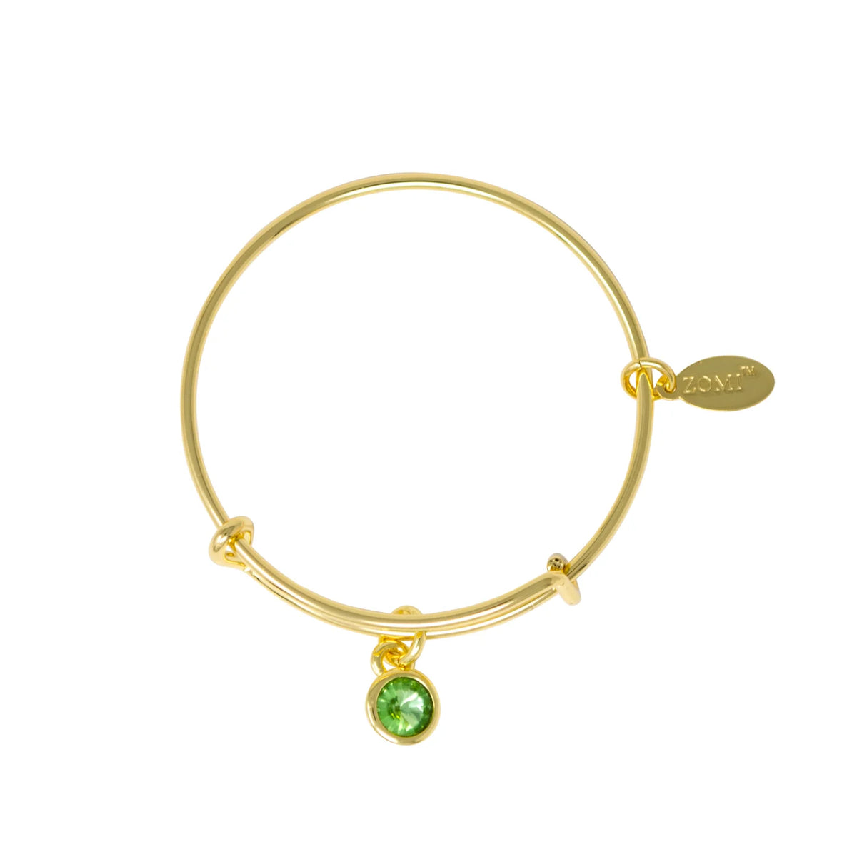 Birthstone Bangle Bracelet