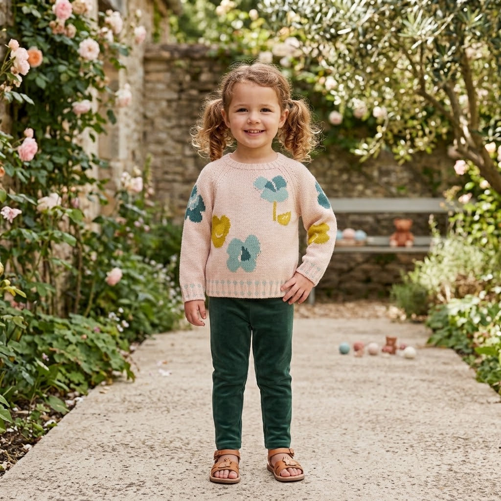 Green Velvet Leggings