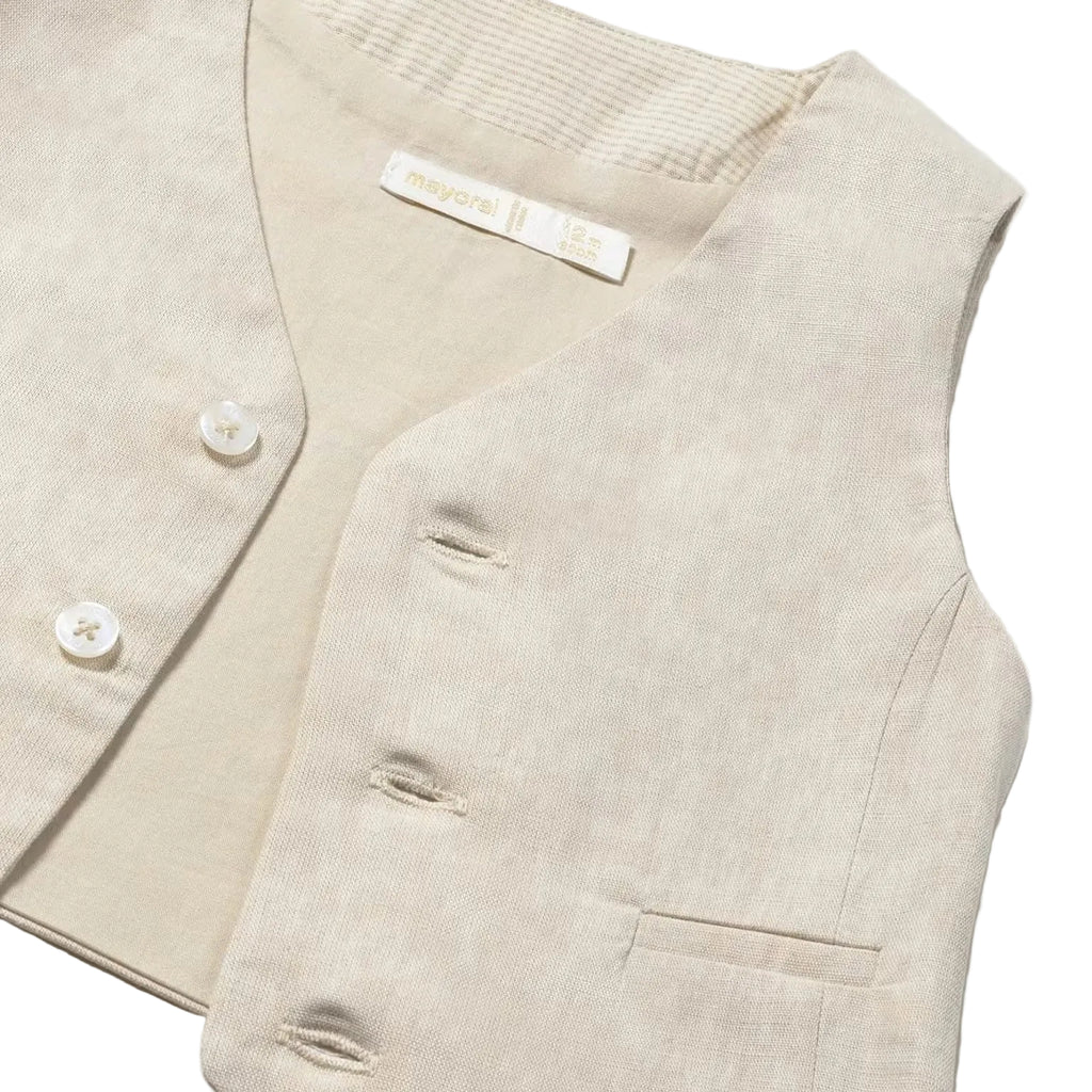 Linen Vest | Pipsqueaks Boutique