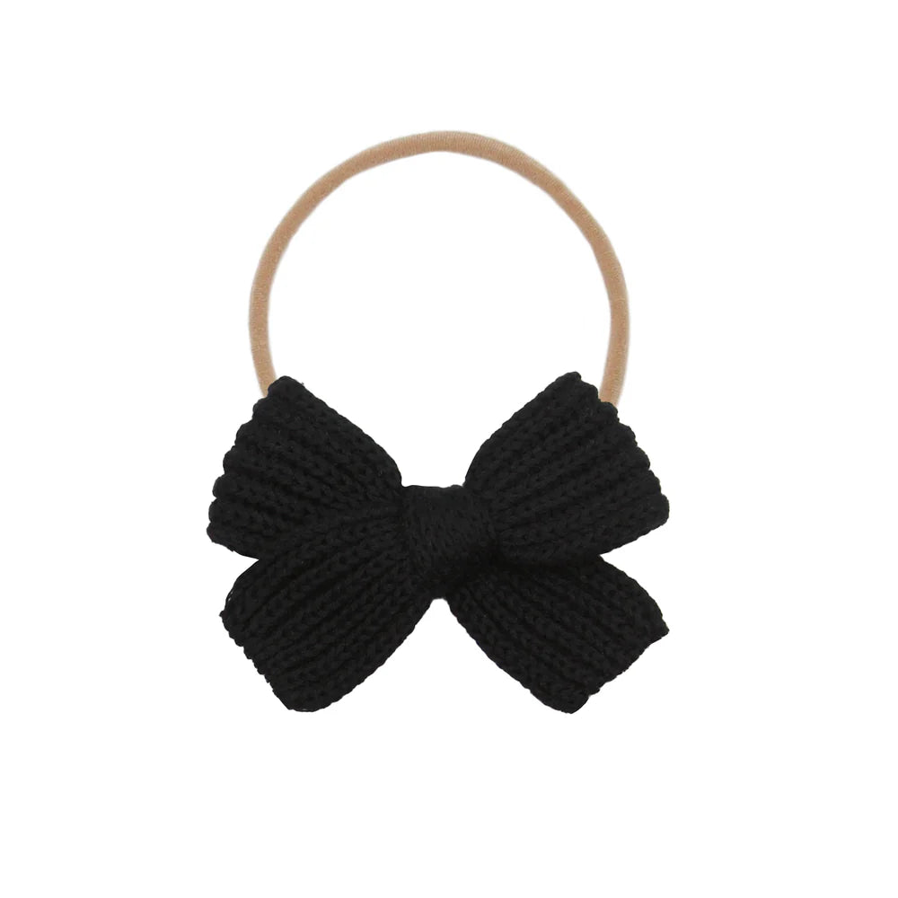 Sweater Bow Chunky Knit Headband